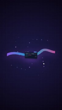 Vertical 4K Cyber AI Task Dashboard Animation for Tech Reels and Stories