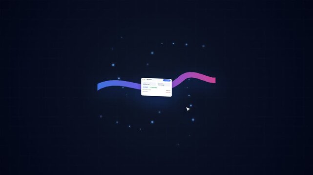 Clean Corporate Blue 4K Task Dashboard Ambient Idle Loop Animation