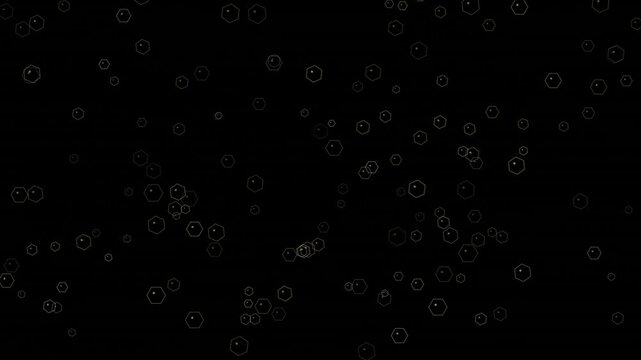 Dynamic abstract dark background with scattered digital clock icons