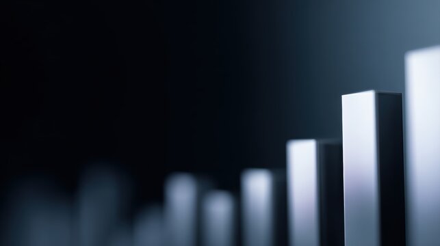 financial growth chart for stock market trading investment concept
