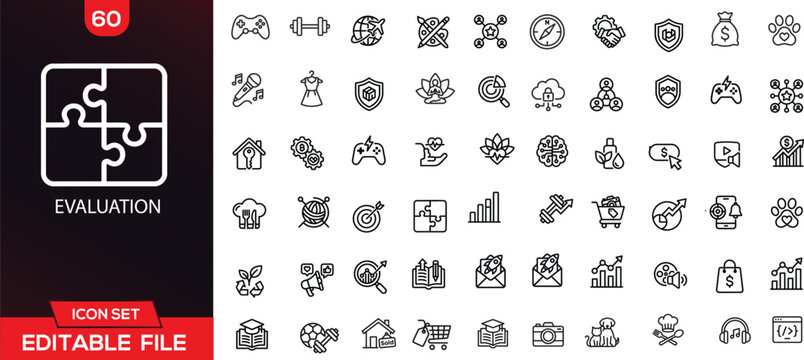 Collection of various hand drawn abstract symbols and mystical signs arranged in a grid pattern