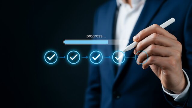 Business Workflow Progress Tracking and Task Completion Management with Digital Checklist, Process Automation and Project Performance Monitoring