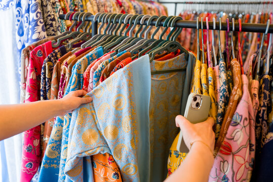 Shopping in Central Asia Bazaar