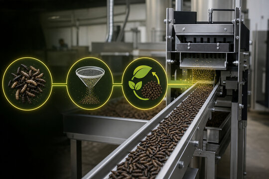 Larvae harvest and resource recovery