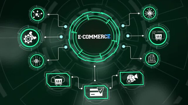 Visualizing online consumer purchasing loops within an advanced interactive E-commerce management layout