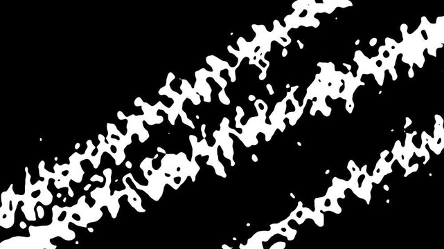 Abstract black and white wavy noise pattern background. 4K Video