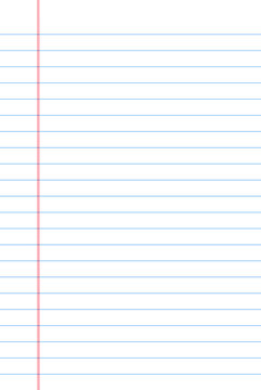 Lined notebook paper for background