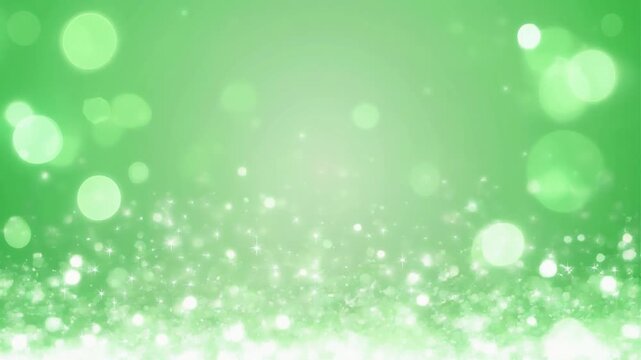 幻想的なパステルカラーのキラキラ輝く背景素材　緑
