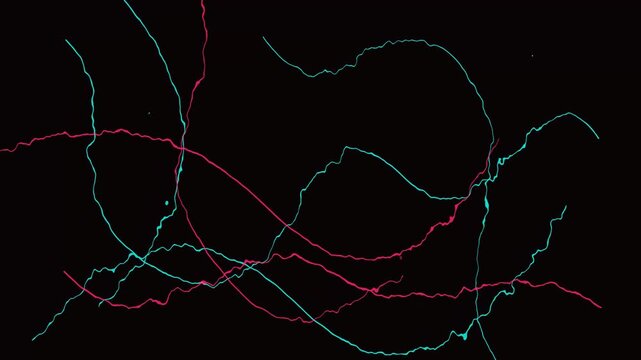 Abstract neon brain neural network glowing in dark. Futuristic digital mind map with vibrant cyber synapses and AI connections.