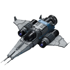 Fototapeta premium Futuristic Spaceship Sci Fi Vessel