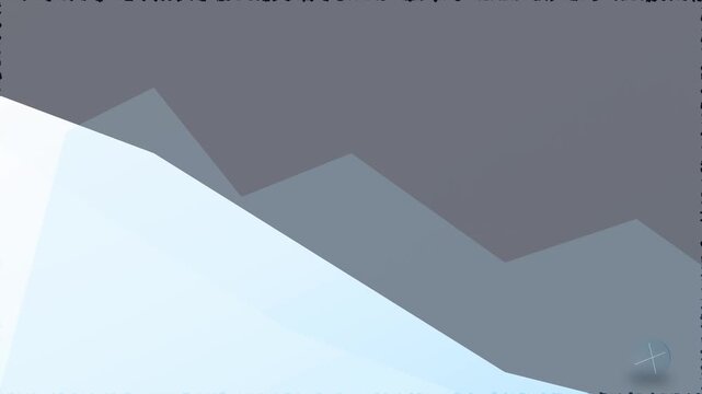 Minimalist Low Poly Mountain Landscape with Geometric Blue and Grey Layers