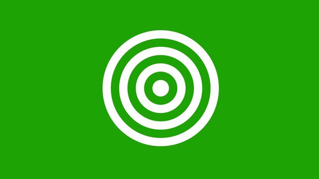 targets for archery isolated on a green background, aim or target icon with green screen Sniper Scope Crosshair Animation Overlay with Rotating HUD Target Reticle