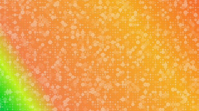 A vibrant abstract gradient pattern with small interconnected geometric shapes creating a modern digital texture