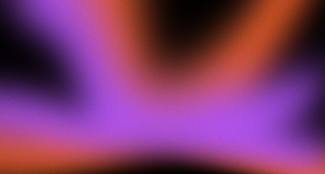 Abstract gradient, blurred, purple, orange, black, soft glow, background with smooth color blend and atmospheric texture