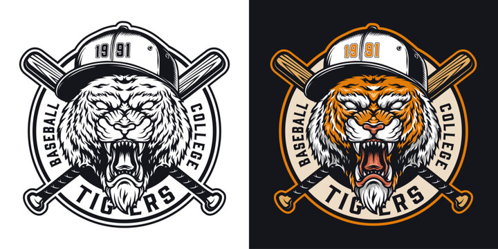 Baseball college tigers design