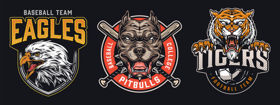 School sports team logos