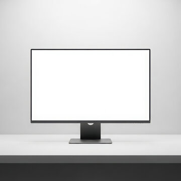 Modern flat screen TV on black stand