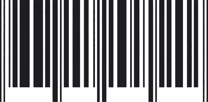 Black Barcode Icon Vector - Product Identification Code Symbol Illustration