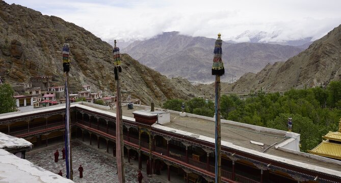 Hemis monastery of buddhist monks in Ladakh, India