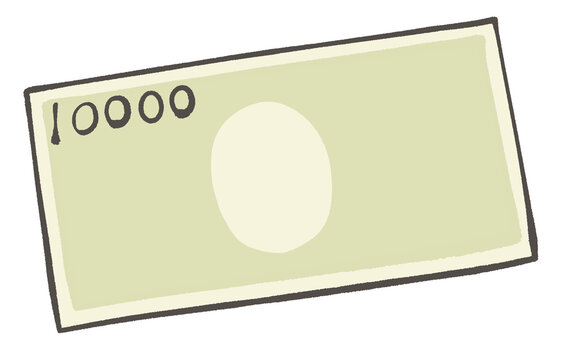 一万円札のイラスト