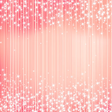 Bright Pink Holiday Background with Stars. Vector illustration