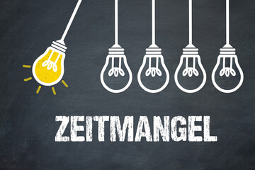 Fototapeta premium Zeitmangel
