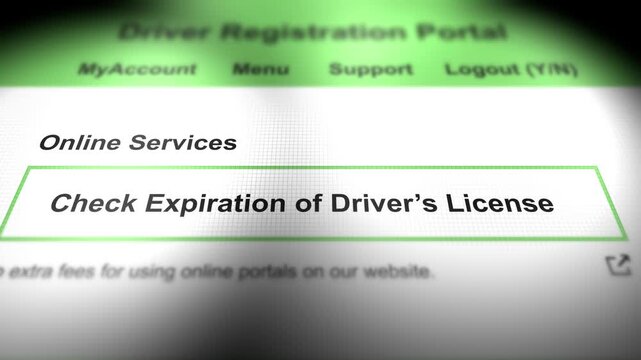  Generic Government Portal for Driver's License - Check Expiration Driver License