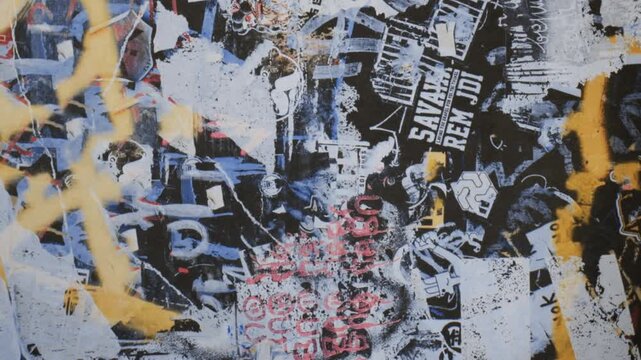 newspaper unfolding effect abstract poster weathered expressive