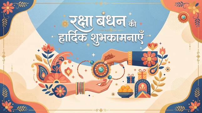 Colorful Rakhi with Sweets for Raksha Bandhan