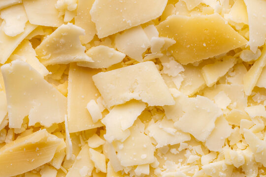 Closeup of shredded cheese 