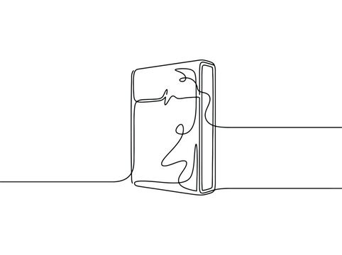 continuous line art of a zippo lighter with flame smoking symbol and a minimalist clean background