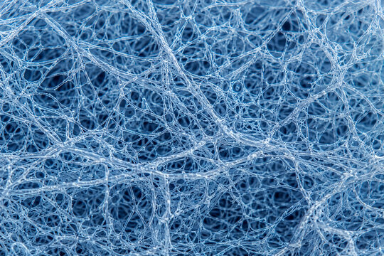 Ultra Realistic Amyloid Fibril Network Scientific Laboratory Background