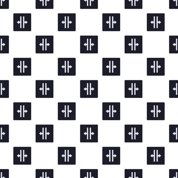 Arrows indicating expansion and collapse forming a minimal geometric pattern
