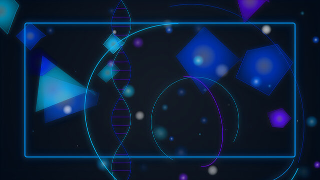 Network nodes connected with glowing lines on dark futuristic background