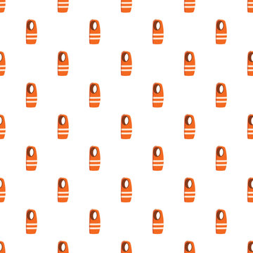 Life vests creating a repeating pattern for safety and water sports concepts