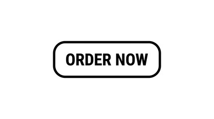 Fototapeta premium Order now button with rounded corners