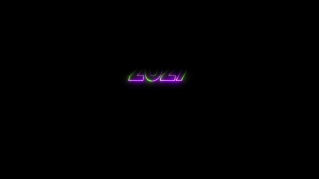 Timeline Scroll from 2000 to 2027 on Black Background. 4k video motion graphic animation.