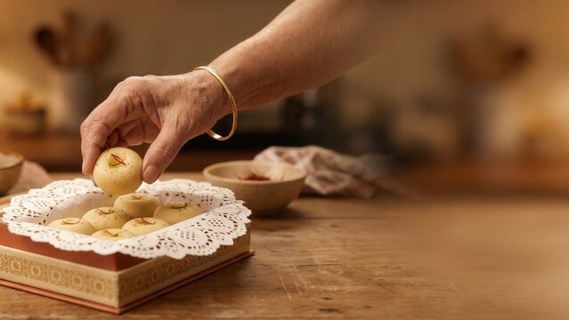 Traditional Peda Gift Box &ndash; Homemade Sweet Heritage Concept