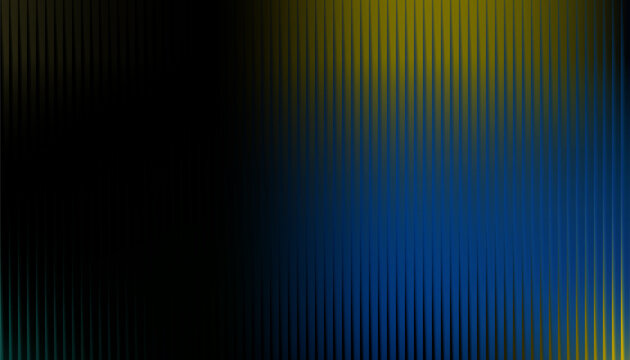 Abstract background with vertical lines in blue and yellow gradient colors