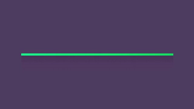 Green line progress bar animated loading bar on dark background. App update. UI loader element animation. Interface component HD video for web design. Minimalist flat progress indicator motion graphic