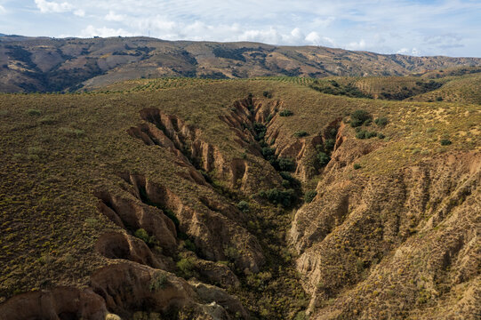 Carved Gullies in a Semi‑Arid Valley