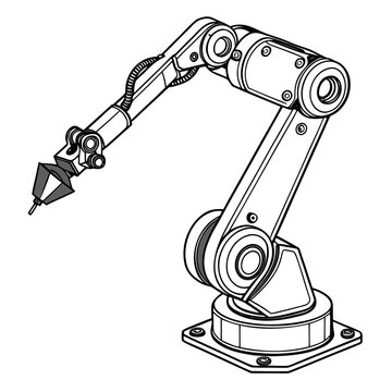 Industrial robotic arm for manufacturing and assembly