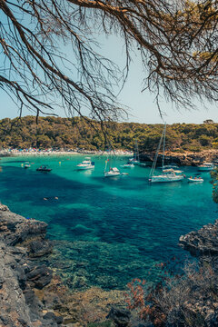 Playas en la isla de Menorca