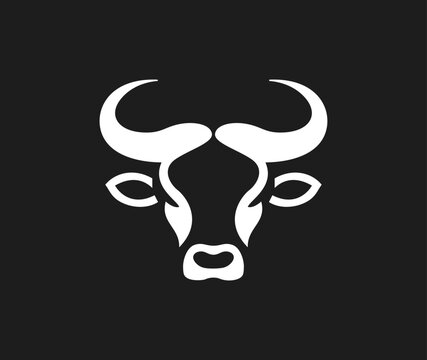 bull logo design for your company identity, brand and icon	