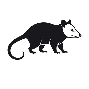 That is a stylized vector of an opossum (specifically the Virginia opossum).