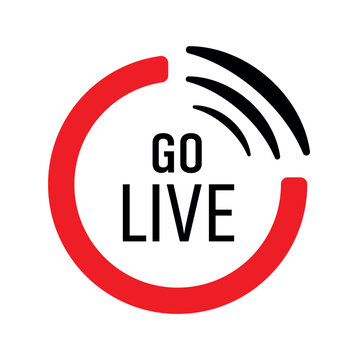 Go live button