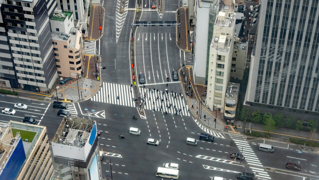 Urban vista from Minato with Tokyo Tower in the distance