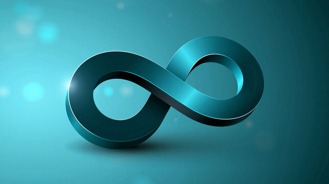 Infinity symbol background vector illustration, digital graphic ideal for brochures, websites, flyers, prints and posters, with copy space