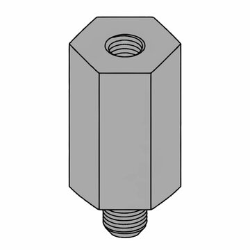 Professional of a Hex Socket Head Cap Screw with Threaded End in Monochromatic Gray with high quality professional line art symbols for modern creative design and digital branding projects