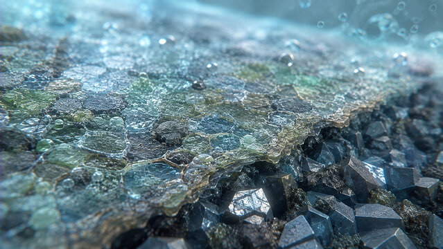 Ultra Realistic Solid Electrolyte Interphase Nanostructure Scientific Beauty Battery Materials Background